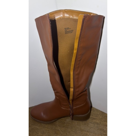 Women's Style & Co. Graciee - Size 7 1/2M - Knee-High Tall Riding Boots - Brown - Picture 6 of 10